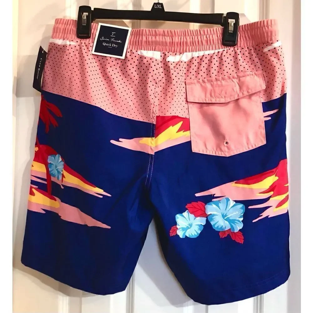 CLUB ROOM - NWT - M Sz M Swim Trunks w/Quick Dry Fabric & Built-In Liner.